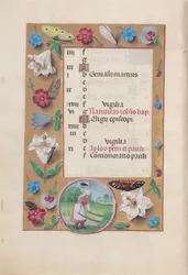 Ore della Regina Isabella la Cattolica, Regina di Spagna: Fol. 7v, Giugno, c. 1500