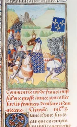 Re Carlo VI (1366-1422) di Francia guida una spedizione contro Calais, da parte 2 Volume IV di 