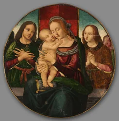 Vergine e Bambino con angeli, inizio 1500