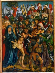 Cristo inchiodato alla croce (tempera su legno di noce)