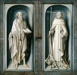 San Paolo e San Benedetto, pannelli chiusi del Trittico dell