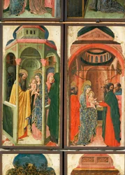 12 scene della vita della Vergine (dipinto su tavola)