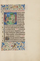 Iniziale O: Il martirio di San Sebastiano