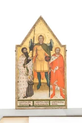 San Michele arcangelo, Bartolomeo, Giuliano e il donatore, 1360-1365 circa (tavola)