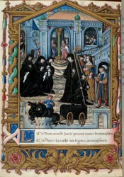 Rappresentazione della Regina di Navarra Margherita d