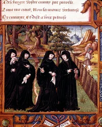 Rappresentazione della Regina di Navarra Margherita d