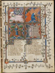 Miniatura da un manoscritto del Roman de la Rose di Guillaume de Lorris e Jean de Meun, 1353