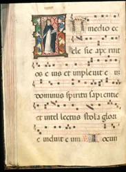 Folio da un graduale, fine XV secolo