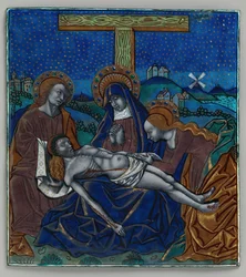 Pannello del trittico con Pietà, francese