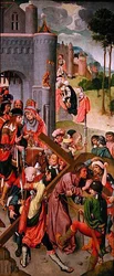 Cristo che porta la croce, pannello laterale di un trittico, c.1490s