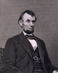 Abraham Lincoln, inciso da una fotografia di William G. Jackman