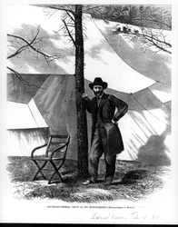 Tenente Generale Ulysses S. Grant, al suo Quartier Generale, illustrazione da 