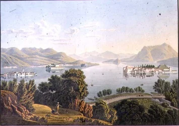 Veduta del Lago Maggiore e delle Isole Borromee (Vue du Lac Majeur et des Isles Boromees)
