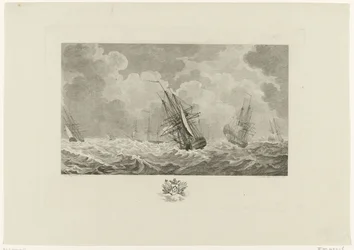 Flotta olandese nella tempesta, 1784