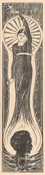 Figura allegorica con ritratto di Multatuli
