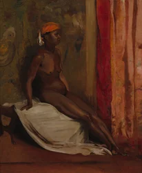 Donna africana seduta