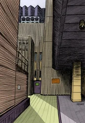 Hopton Street, SE1, 2015 (matita, digitale)