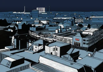 Mystery Power Cut, 2016 (inchiostro acrilico, digitale)