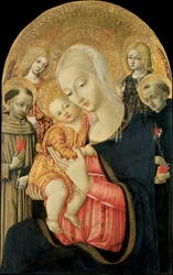 Madonna con Bambino e angeli e santi