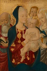 Madonna con Bambino e San Girolamo, Santa Caterina d