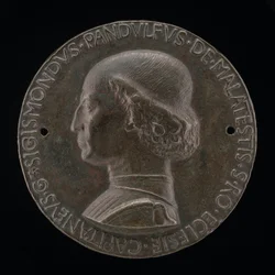 Sigismondo Pandolfo Malatesta, 1417-1468, Signore di Rimini e Fano [recto], 1446