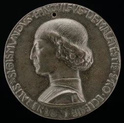 Sigismondo Pandolfo Malatesta, 1417-1468, Signore di Rimini e Fano [recto], 1446