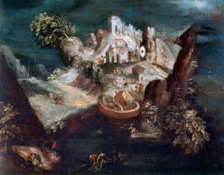 Paesaggio antropomorfico, c1613-1650