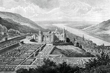 Castello di Heidelberg, Germania, nel 1620, 1903