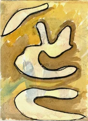 Du Serie Douce Le Matin 2, 2021 (acquerello e carboncino)