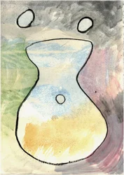 Du Serie Douce Le Matin 6, 2021 (acquerello e carboncino)