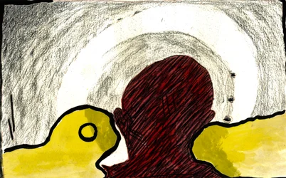 Whisper, 2021 (acquerello, pastello)