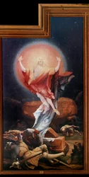 Pala di Isenheim (o Issenheim): «La Resurrezione». Pannelli di Mathis Neithardt Gothardt, detto Matthias Grünewald (1480-1528), 1512-1516. Colmar, Musée Unterlinden