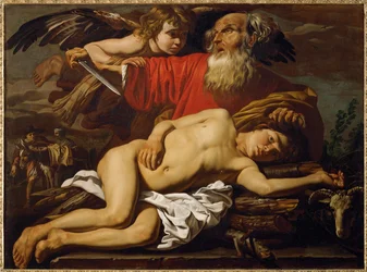 Il sacrificio di Isacco (dipinto su tela)