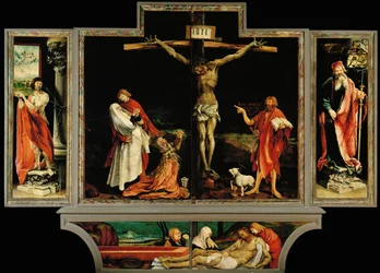 Crocifissione, santi e sepoltura