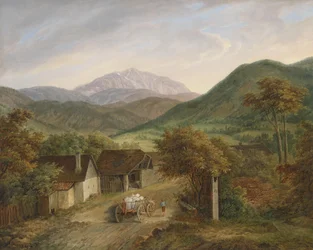Matthias Rudolf Toma Veduta dello Schneeberg 1860