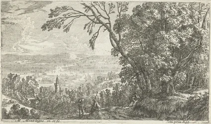 Veduta di paesaggio collinare