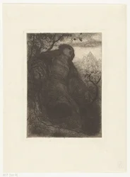 Donna sotto un albero