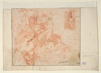 Angelo volante e altre figure