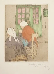 La Porte Verte (La porta verde) (Lavoro a maglia)