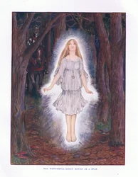 Il meraviglioso bambino si mosse come una stella, illustrazione da Le Fiabe di Lady Ann, 1914