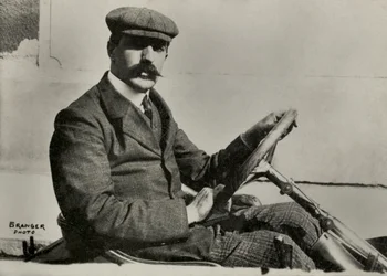 Ritratto del motociclista Henri Cissac ( 1877