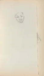 Taccuino italiano: Testa di un uomo pagina 221, 1898-1899