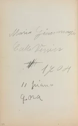 Taccuino italiano: Note pagina 62, 1898-1899