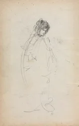 Taccuino italiano: Donna in piedi pagina 1, 1898-1899