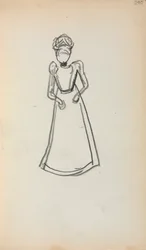 Taccuino italiano: Donna in piedi pagina 240, 1898-1899