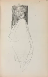Taccuino italiano: donna in piedi pagina 50, 1898-1899
