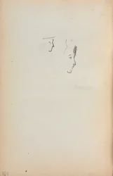 Taccuino italiano: Due profili pagina 258, 1898-1899
