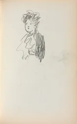 Taccuino italiano: Donna, busto pagina 127, 1898-1899