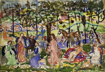 Scena di parco, ca. 1915-1918