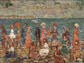 Riva del mare, 1913 circa (olio su tela)